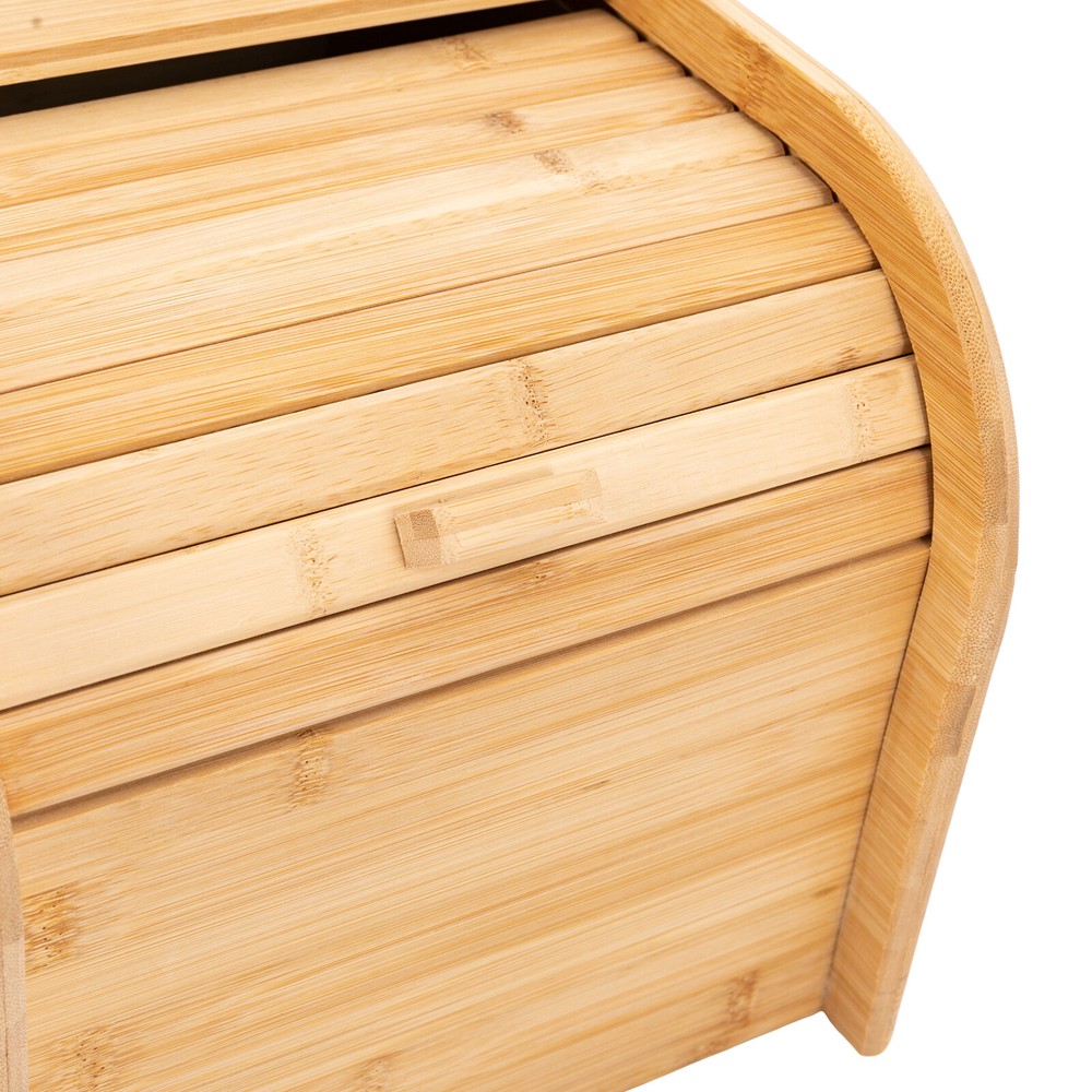 Bamboo Rice Storage Container Tabletop Rectangular Storage Container with Lid