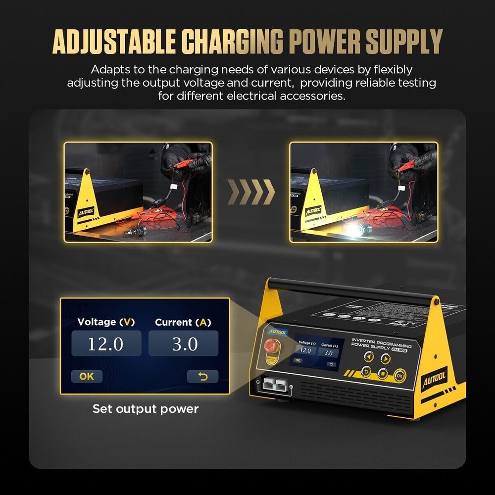 ECU Reprogramming Power Supply Stabilizer Lithium Battery Charger Jump Starter