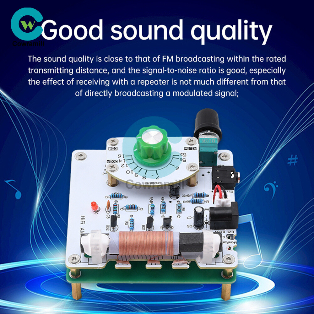 Medium Wave Radio Board AM Radio Transmitter DIY Circuit Board 525~1605kHz 6V