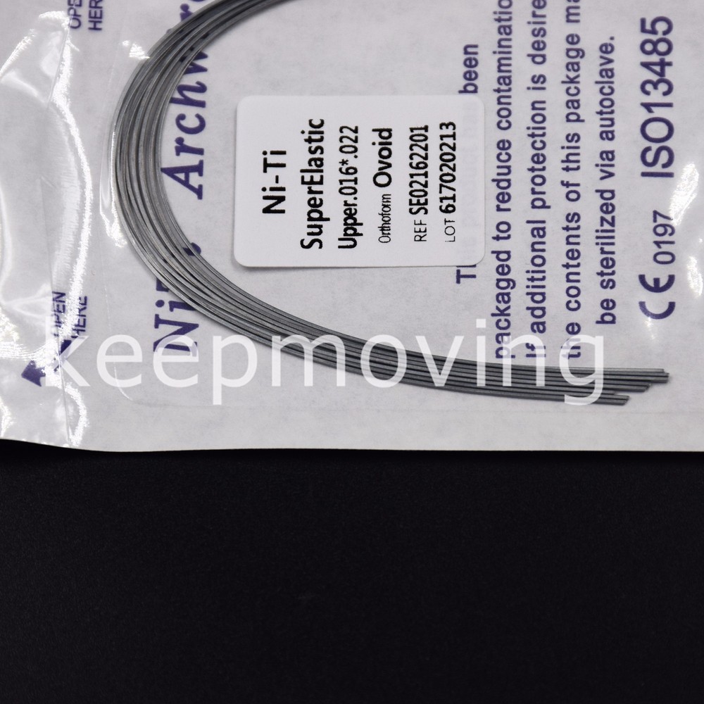 10*Dental Orthodontic Super Elastic Niti Rectangular Arch Wire 16*22 Upper&Lower