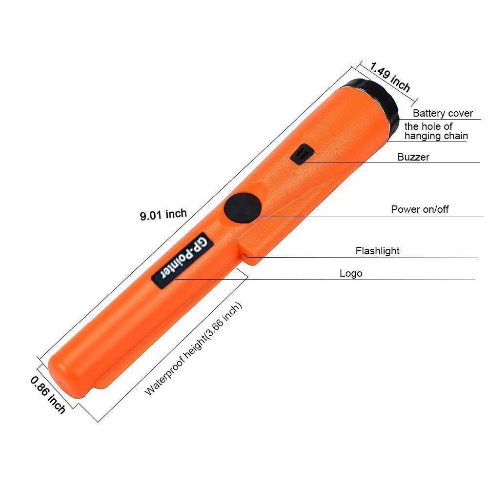 Metal Detector Pinpointer Professional Waterproof Handheld Pin Pointer Wand S...