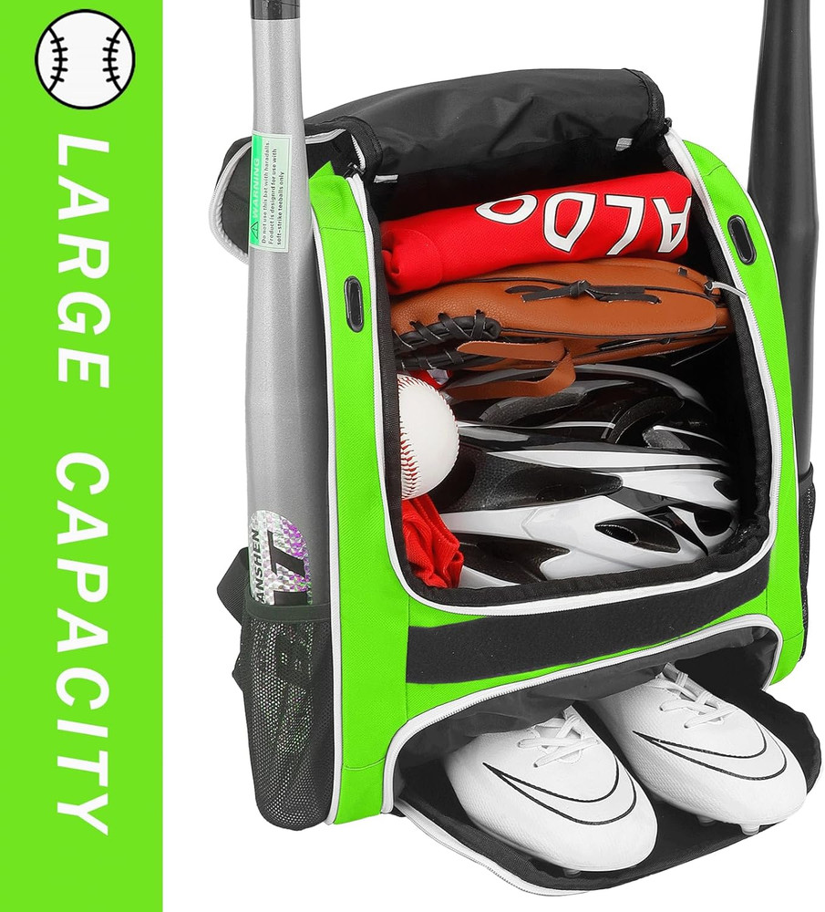 Baseball Bag-Baseball Backpack Holder for Baseball, Large Main Compartment,Softb