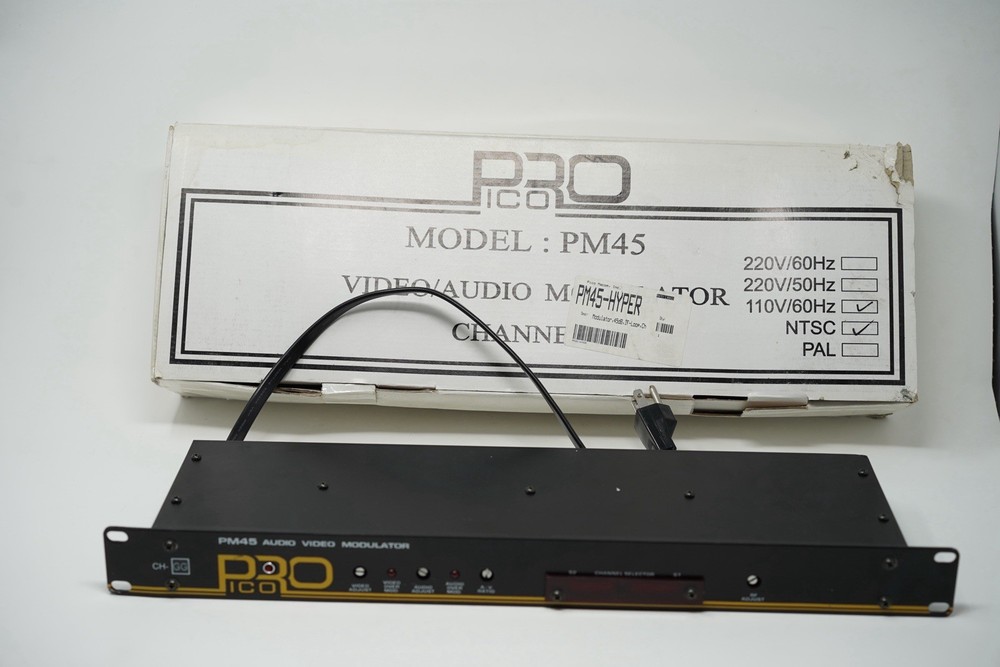Pico Pro PM45 Audio Video RF Modulator PLL SAW Filter NTSC 110V