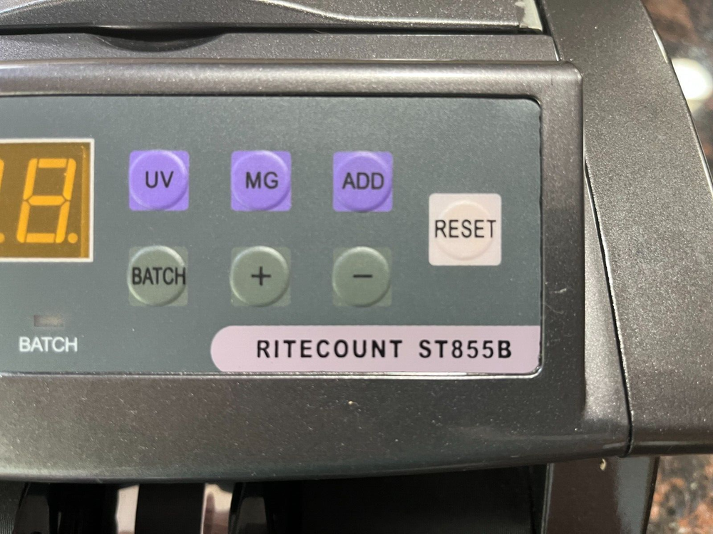 BRAND NEW RiteCount ST855B Banknote Counting Machine With Counterfeit Detection