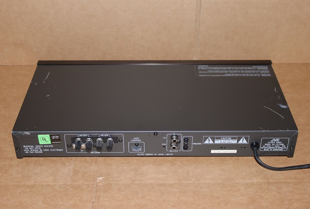 Vintage JVC FX-33BK Stereo Tuner AM/FM Computer Controlled