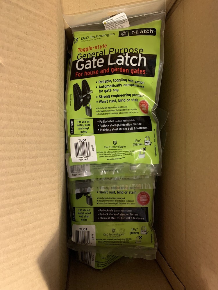 Gate Latch (New) D & D Technologies, T- Latch General Purpose TL01