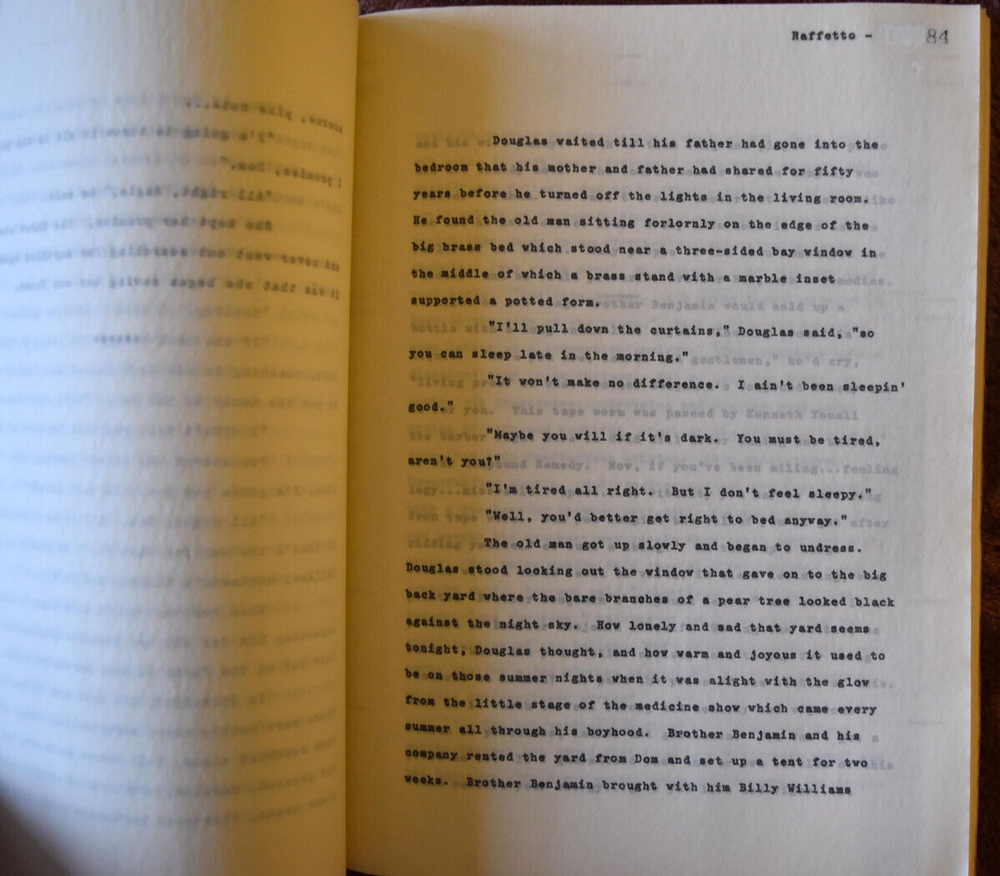 Michael Raffetto " Gold-Flecked Quartz " Original Script