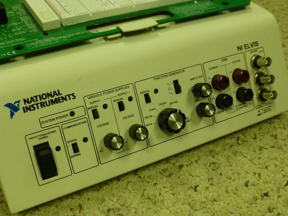 National Instruments NI ELVIS Platform with Prototyping Board, Power Supply