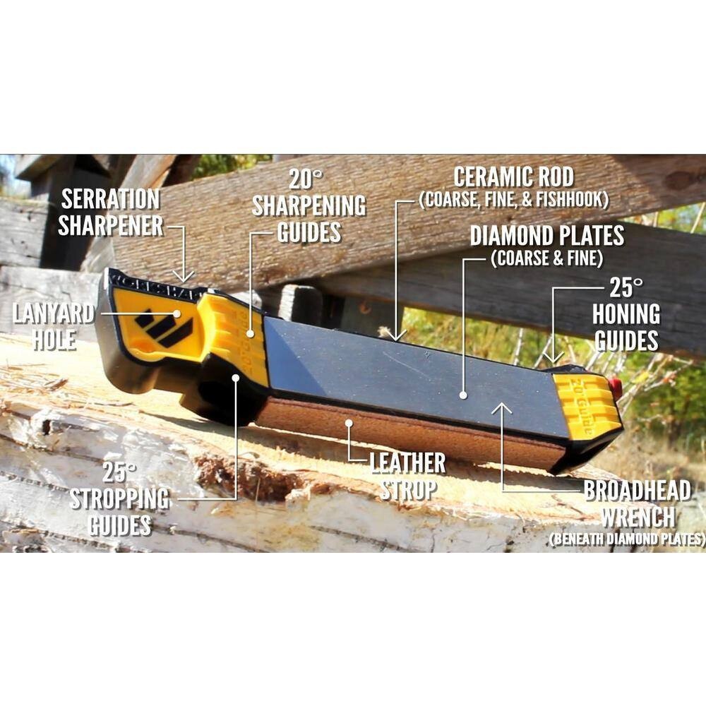 Work Sharp Guided Field Sharpener, Compact Travel Hunting Knife Sharpener Tool