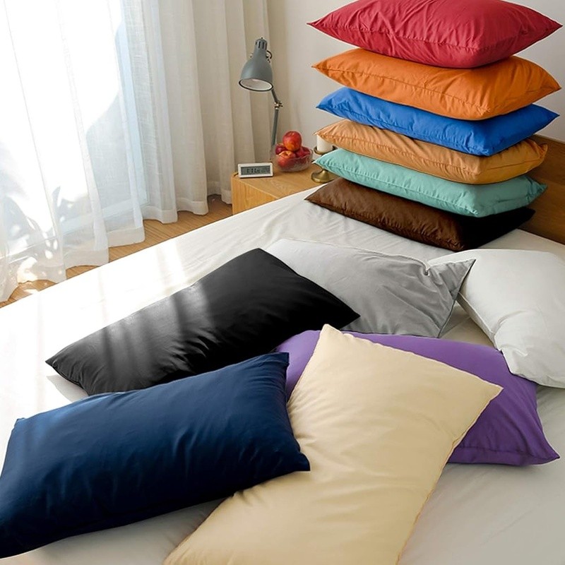 Microfiber Queen Pillow Cases 2 Pack Wrinkle Resistant Soft Bed Pillow Covers US