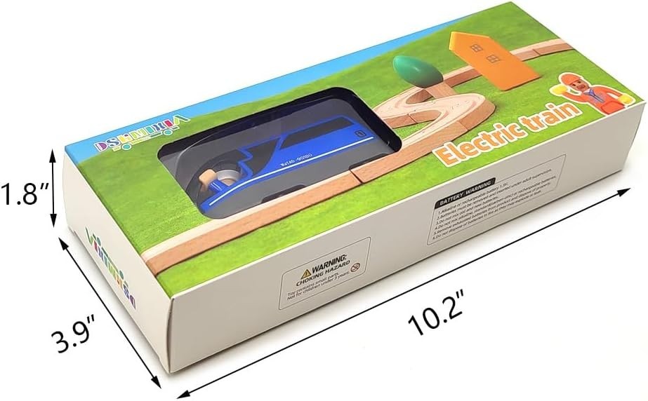 Lightweight Battery Engine Train Set with Figures - Compatible with Major Brands