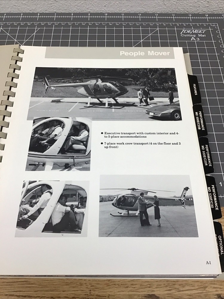 Original McDonnell Douglas MD 500E/MD 539F Technical Description QU-1