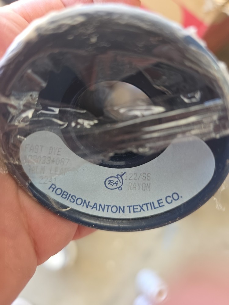 Robison Anton / Rayon Embroidery Thread Spools, 6 Spools 2241 LEAF