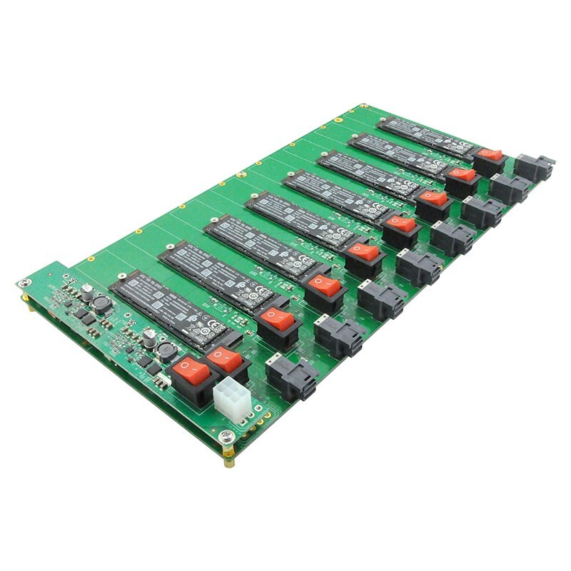 LRNV35N4-8I 8 Port M.2 SSD Testing Board