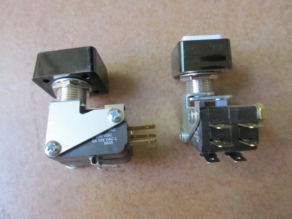 (QTY=2) NKK Micro Switch Push Buttons SCBB25S15A-5BA
