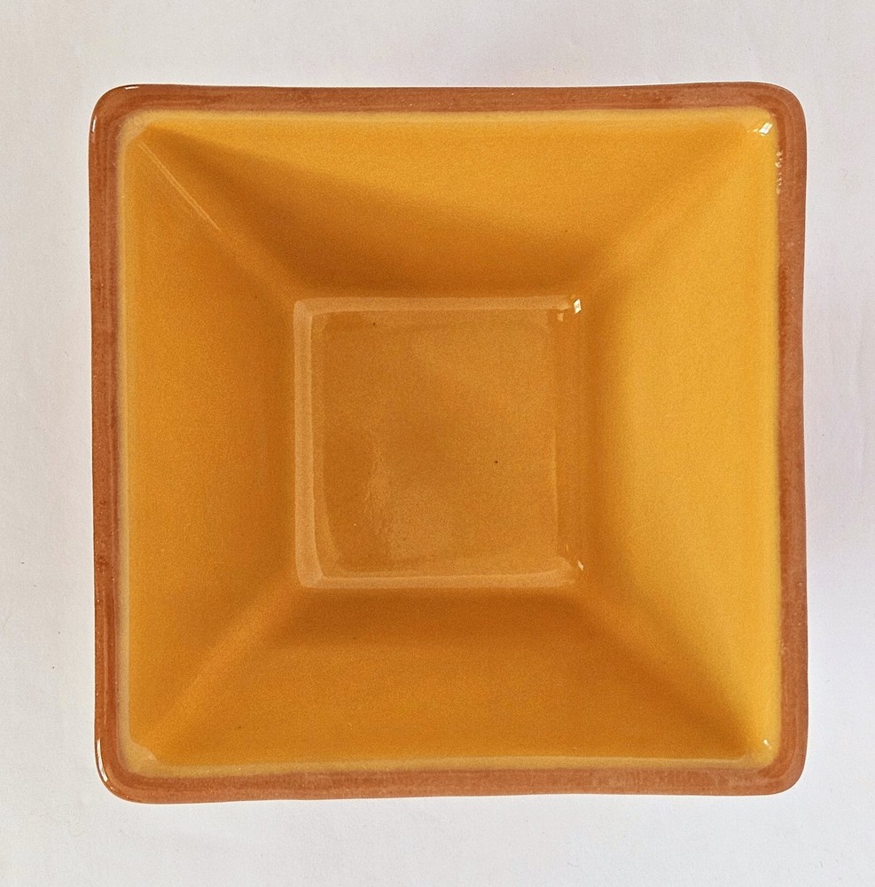 Crate & Barrel Agave 18.5" Aqua Rectangular Serving Tray + 2 5" Condiment Bowls
