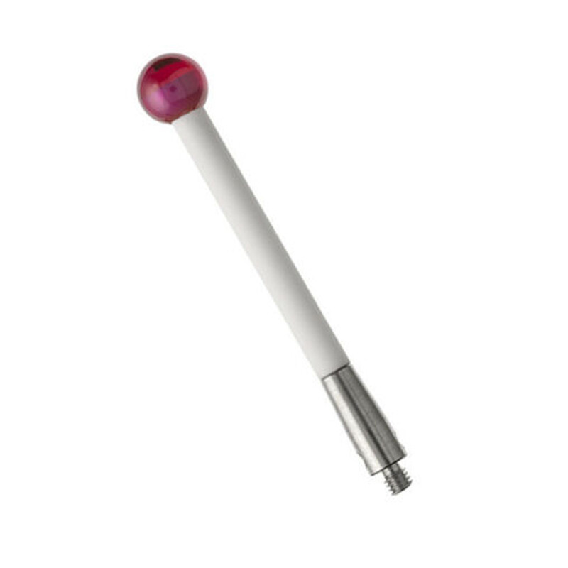 CMM Touch Probe M2*D5*L30mm M2 Thread 5mm Ruby Ball Ceramic Stem for A-5003-4779