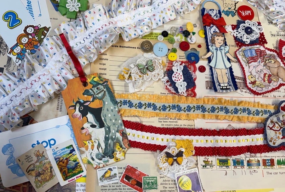 Vintage Childrens Junk Journal Kit