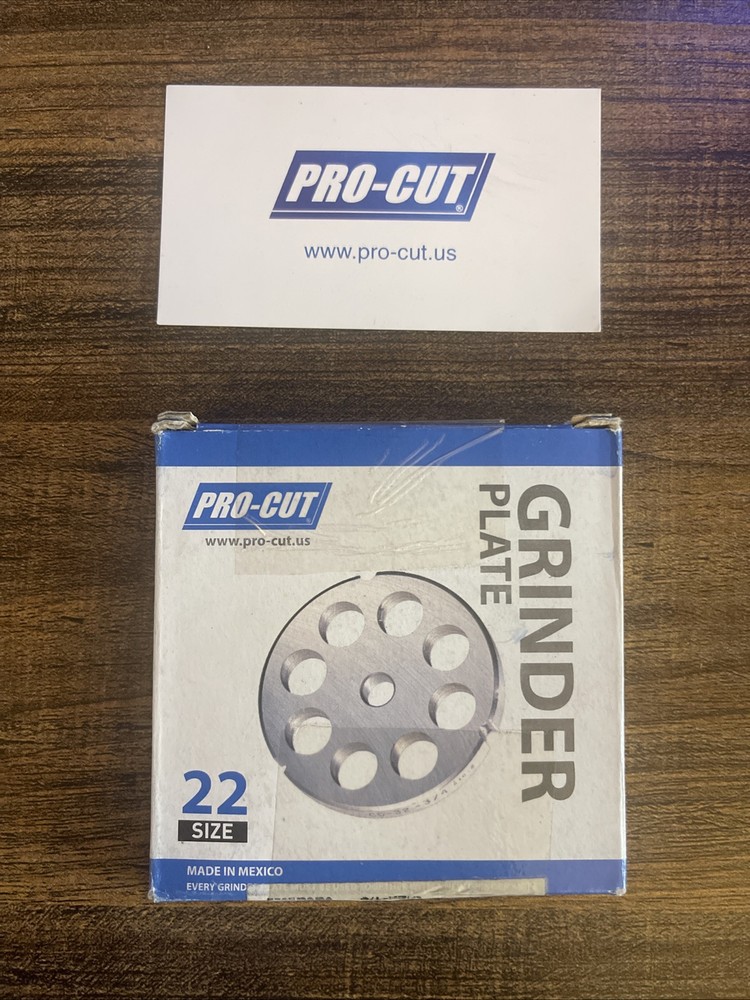 Authentic Pro-Cut #22 1/8” Meat Grinder Plate Reversible Disc STAINLESS