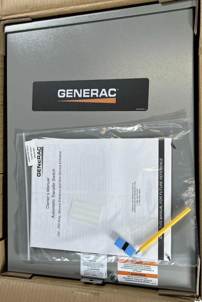 Generac RXSC200A3 Non-Service Rated 200 Amp Automatic Transfer Switch