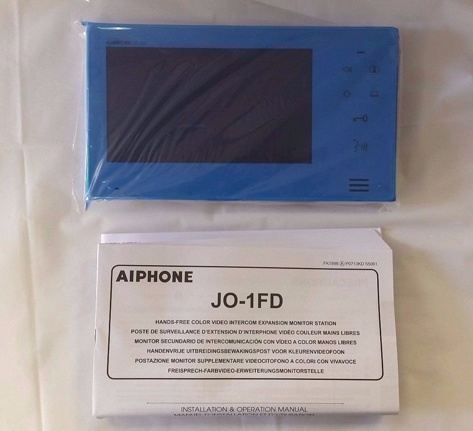 Aiphone 7-inch Touch Button Video Intercom Expansion Montior Station JO-1FD