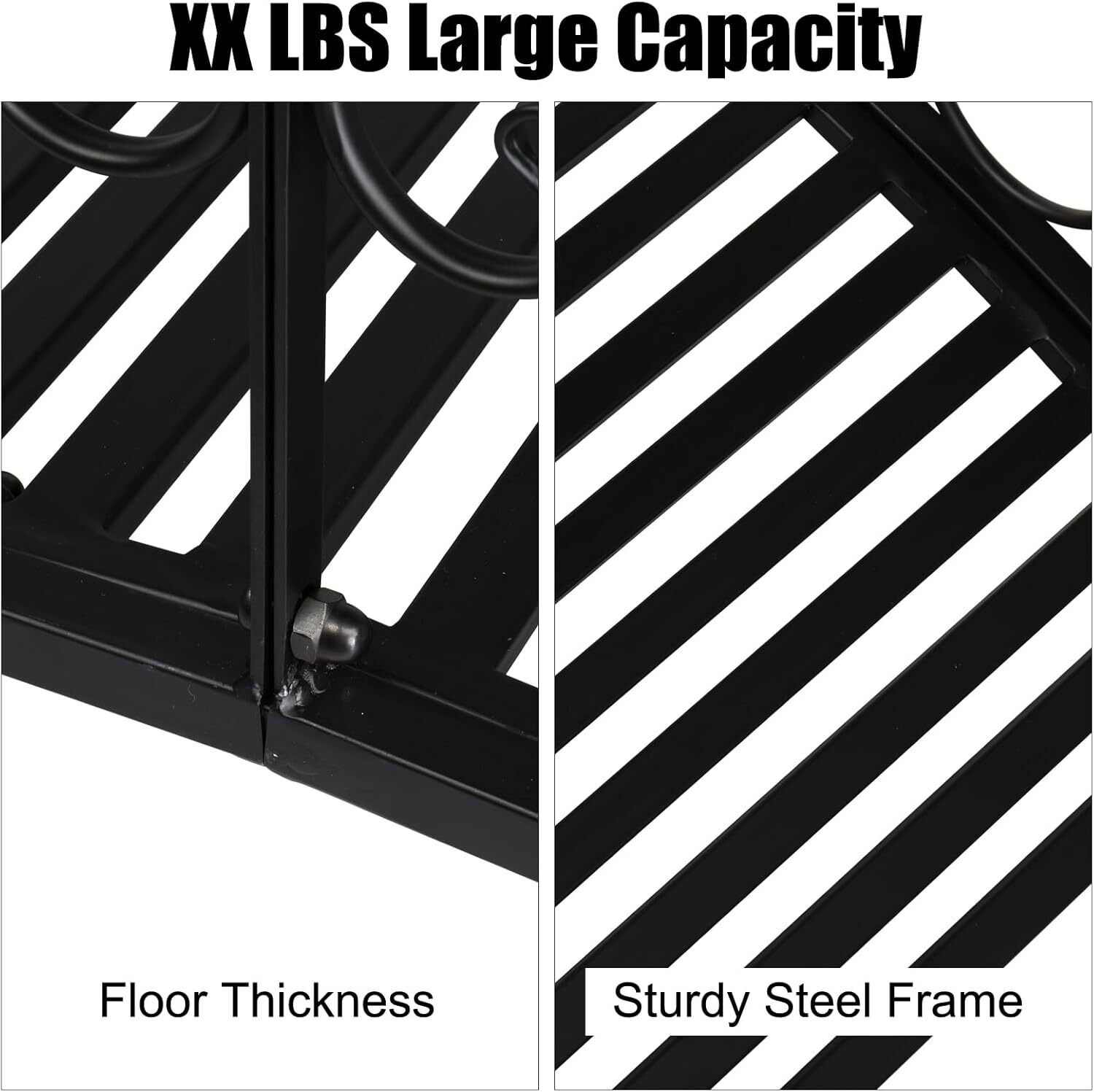 Metal Garden Bridge for Outdoor, Elegant Decorative Bridge w/ Security Guardrail