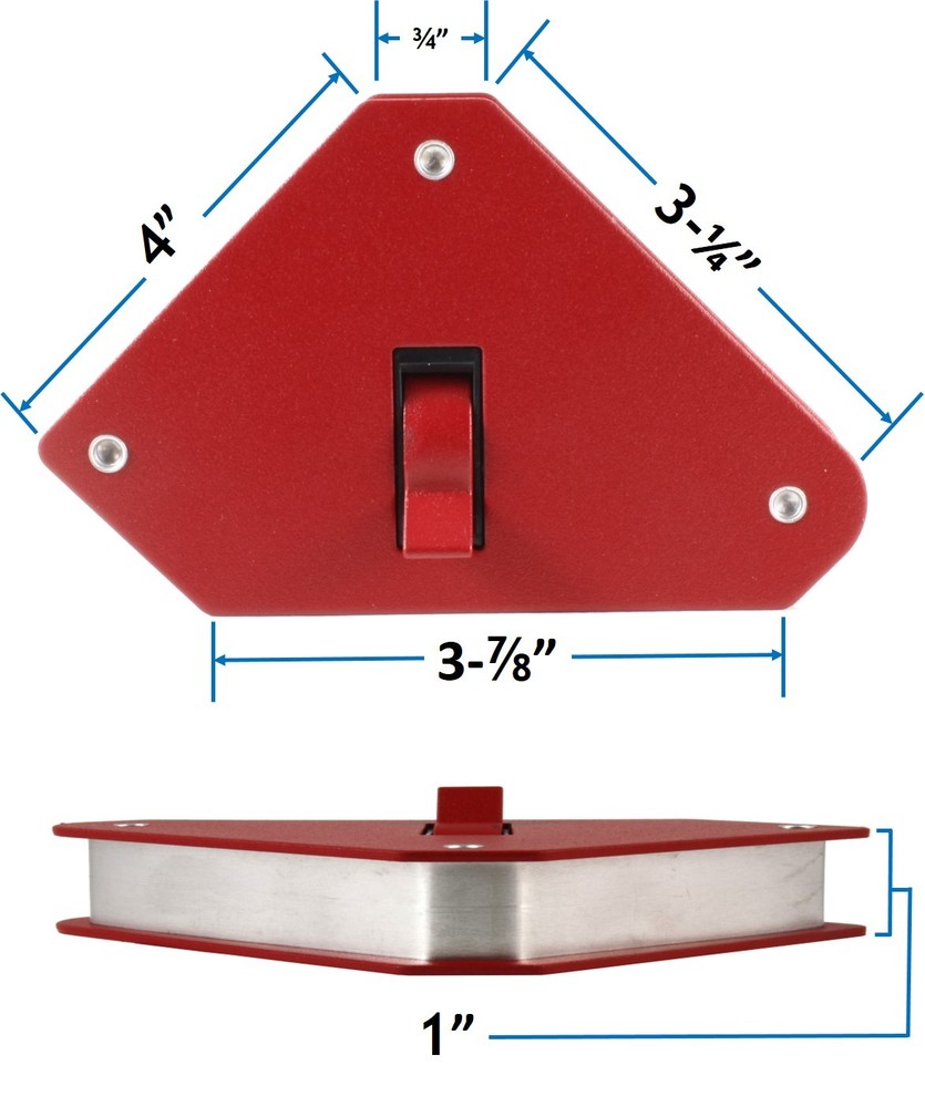 (3 PACK) - 30 LBS Magnetic Welding Holder - Arrow Type Positioner ON/OFF Switch