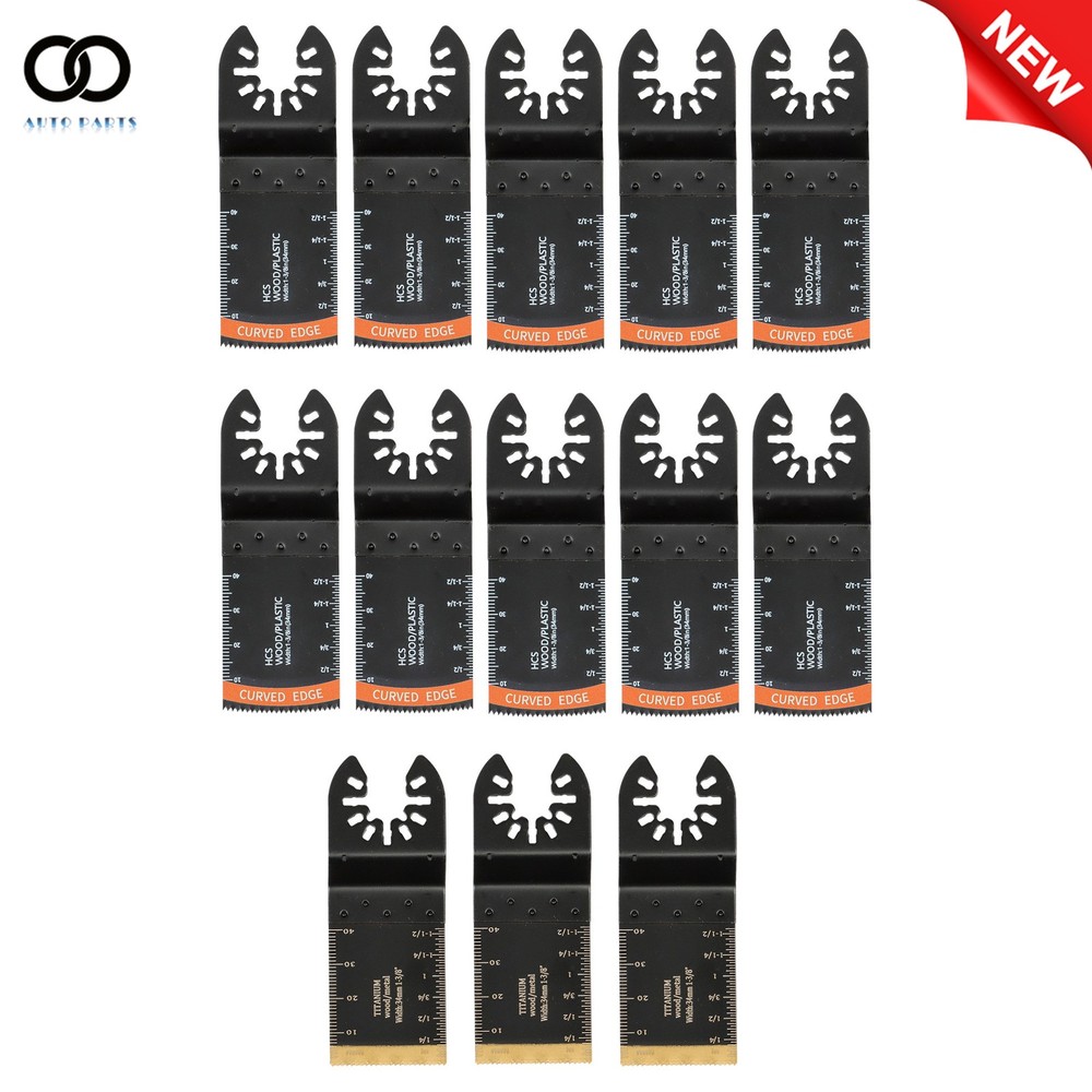 35PCS 7 Types Multitool Blades Titanium Oscillating Tool Quick Saw Blades
