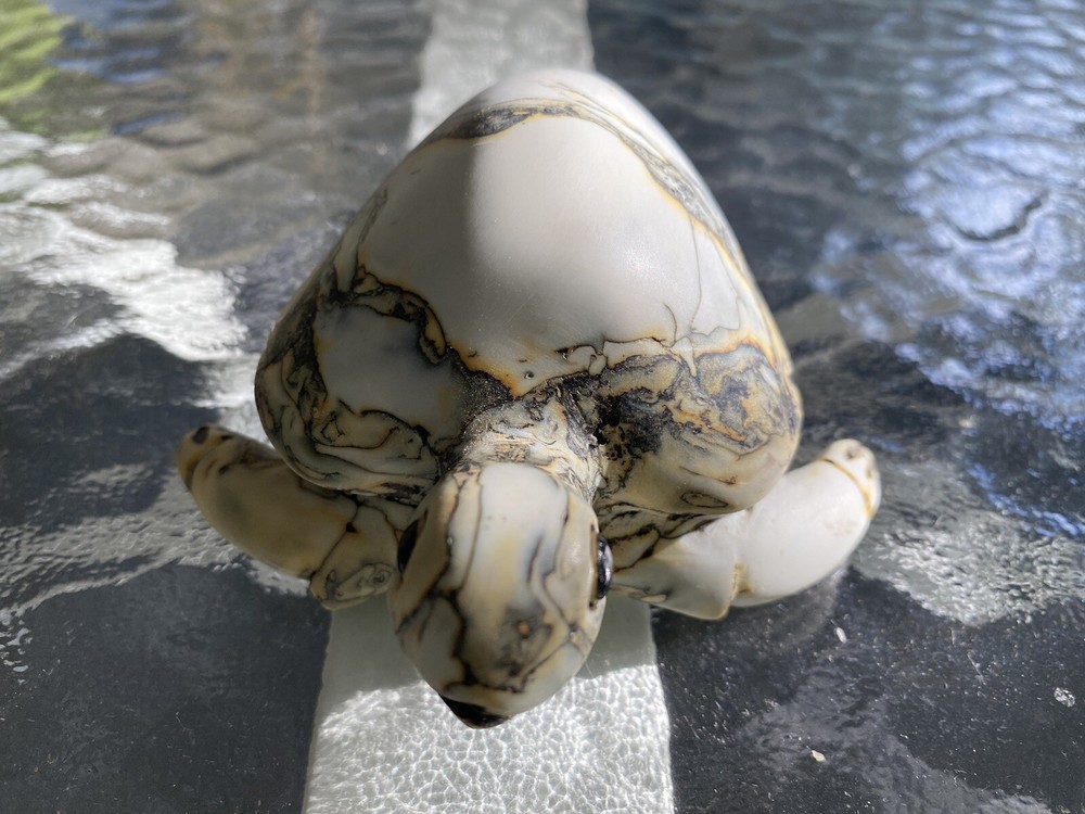 Small Turtle Figurine Resin Statue Table Top Decor 5” # B62
