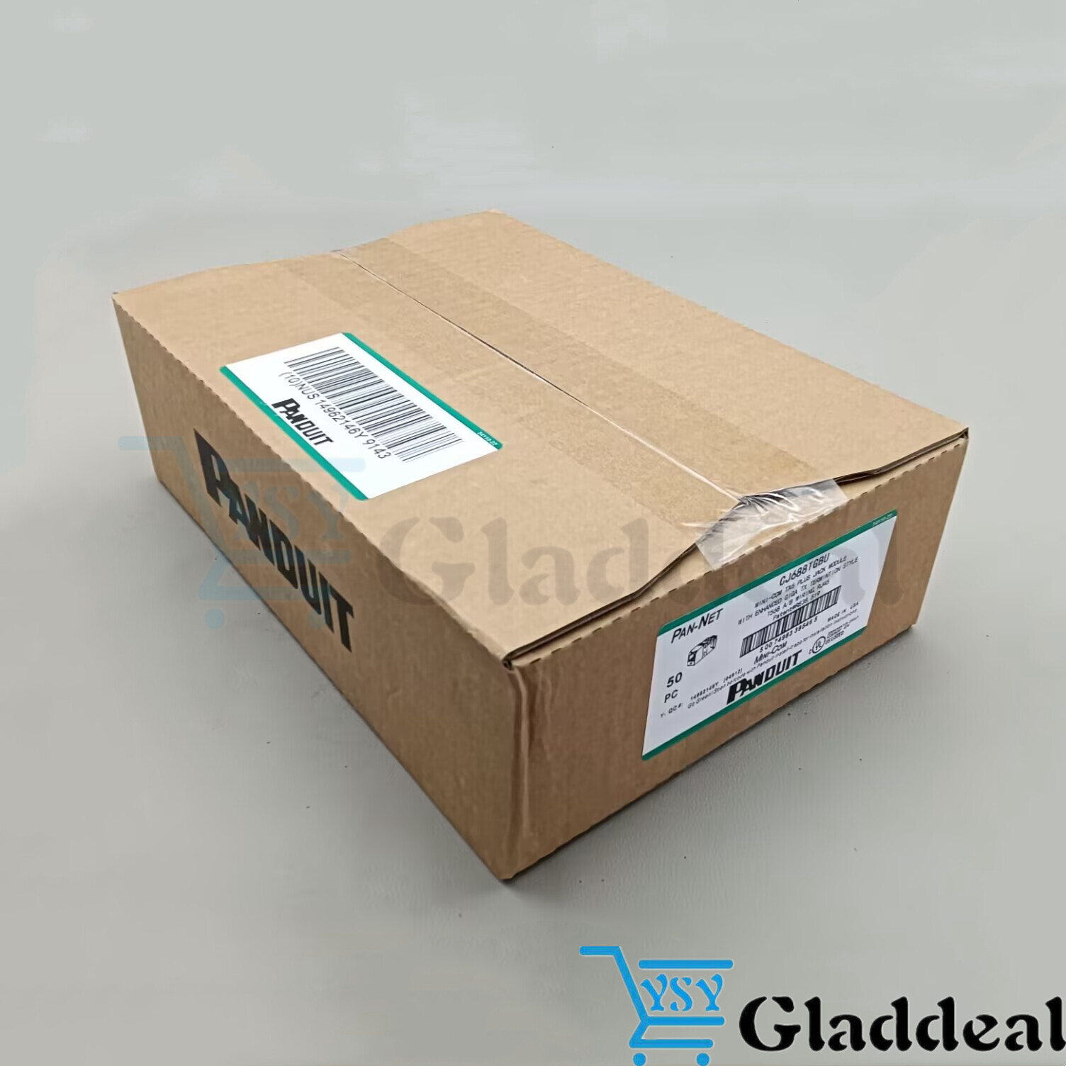 For Panduit Giga TX Cat6 jack blue CJ688TGBU BOX OF 50. Free shipping！
