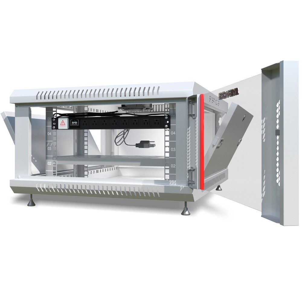 6U Sysracks Wall Mount IT Data Network Server Rack Cabinet Enclosure 24" Depth