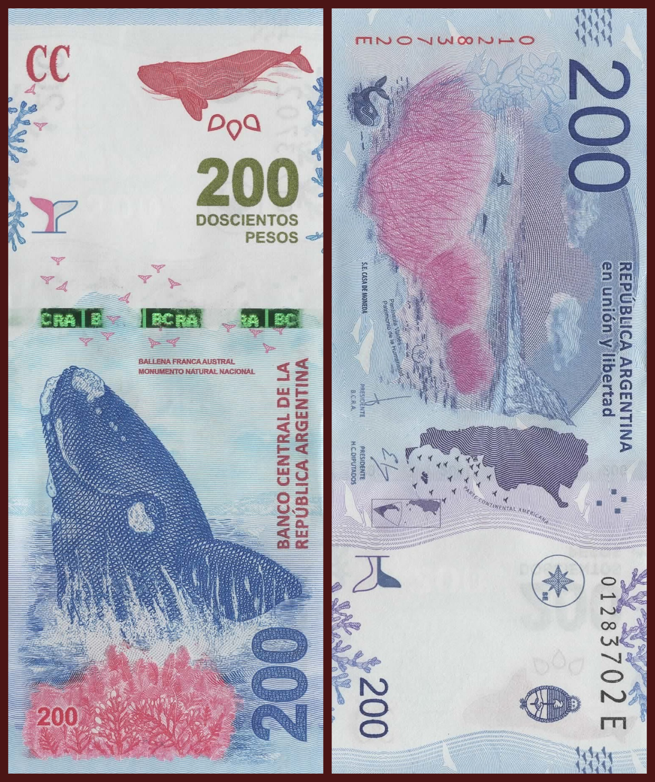 Argentina, 200 Pesos Banknote ND 2016, New Design UNC World Currency