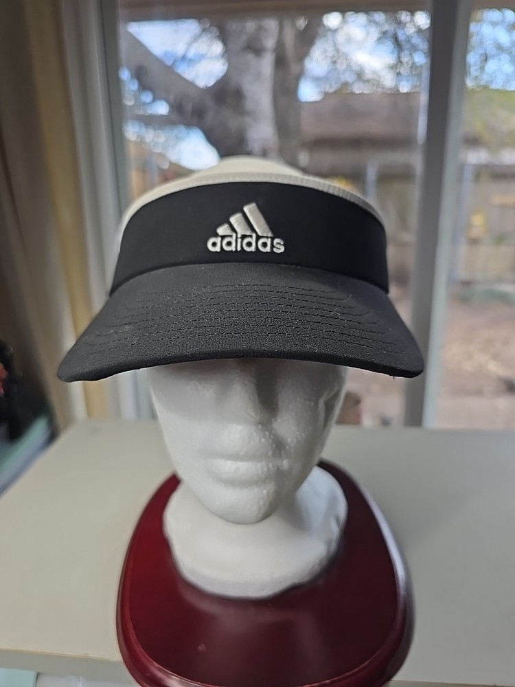 Adidas Black & White Climalite Visor Hat Headband