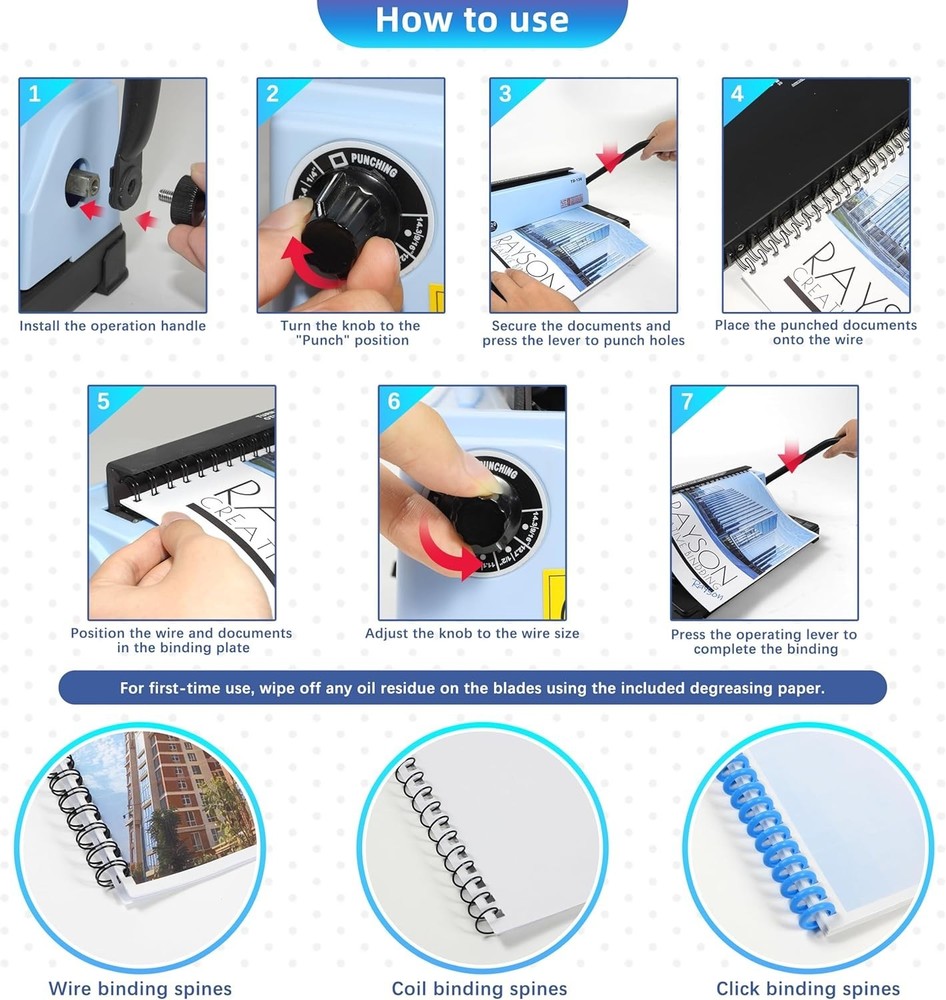 Durable Metal Wire Binding Machine - 32-Hole Design with Scrap Collection Drawer