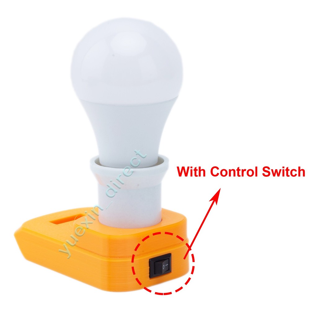 For Dewalt 20v Battery Powered LED Light Bulbs Emergency Backup Rechargeable