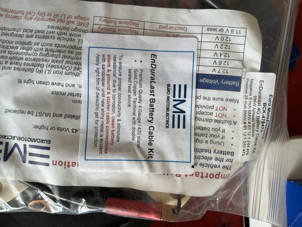Enduralast Battery Cable Kit