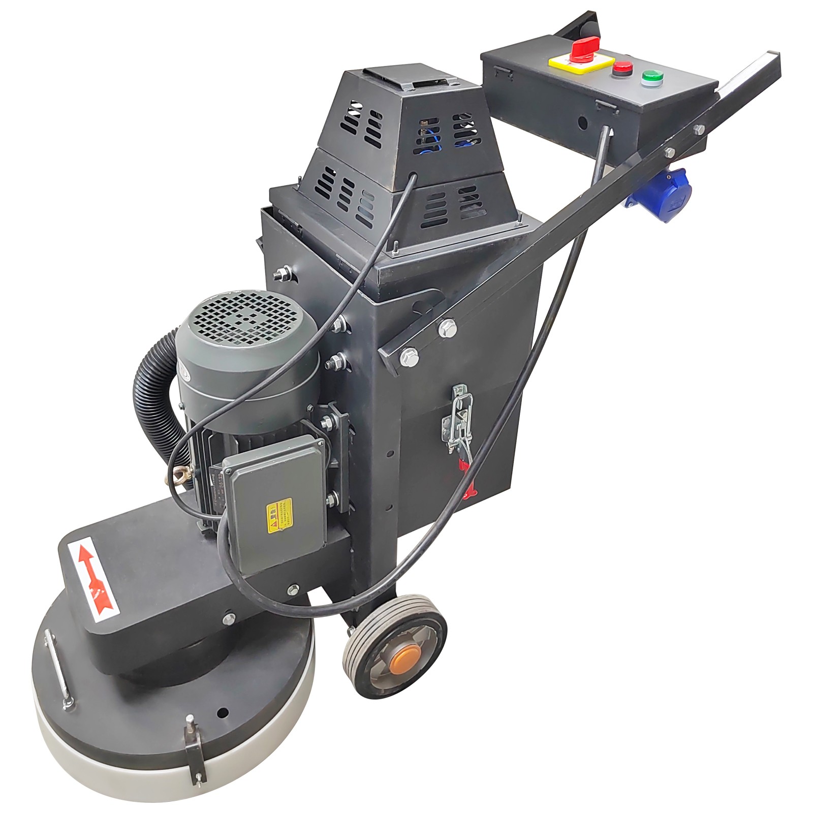 220V Concrete Floor Grinder Ground Polishing Machine w/5 Grinding Head Dust Free