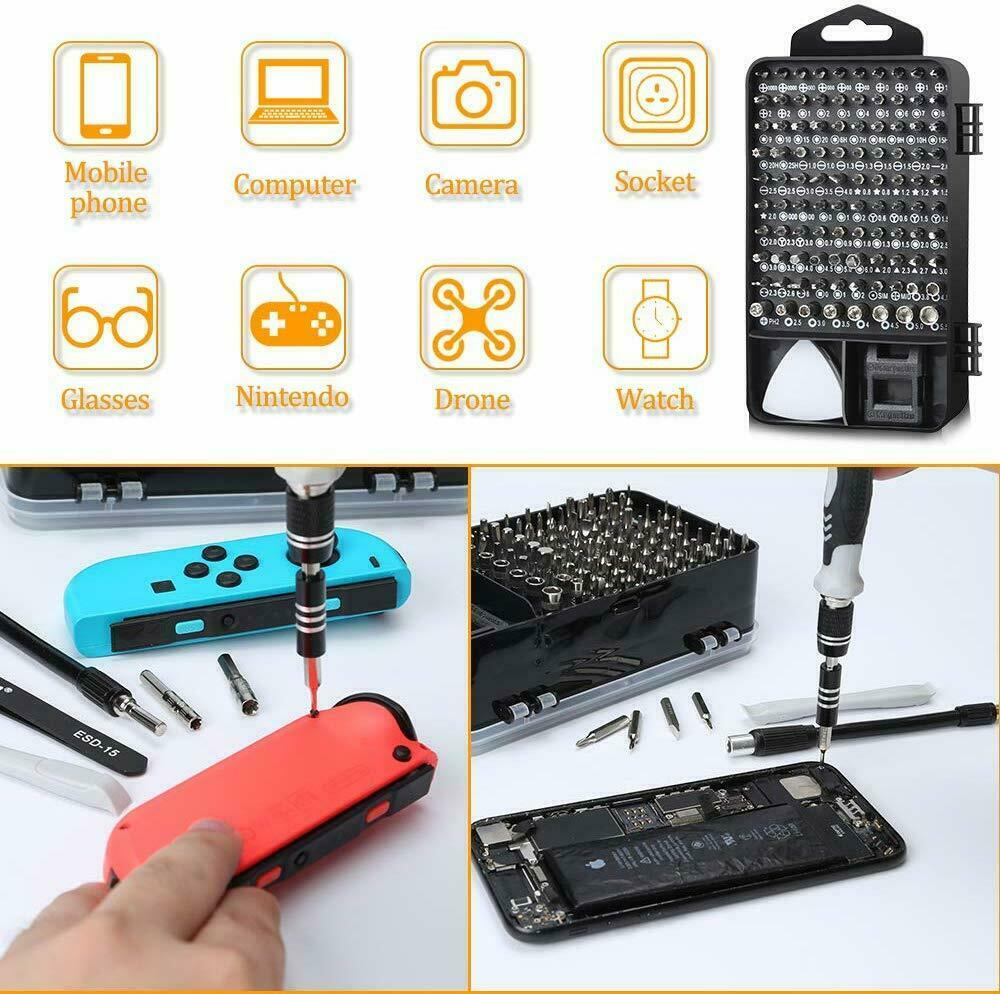 117PC RC Model Screwdriver Set Repair Tool Hex Micro Bits For Toys Trains Drones