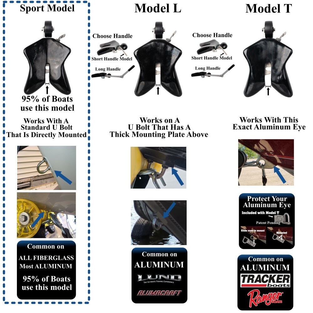 Automatic Boat Latch - Sport Model - Long Handle - Ramp N Clamp - Boat2Trailer