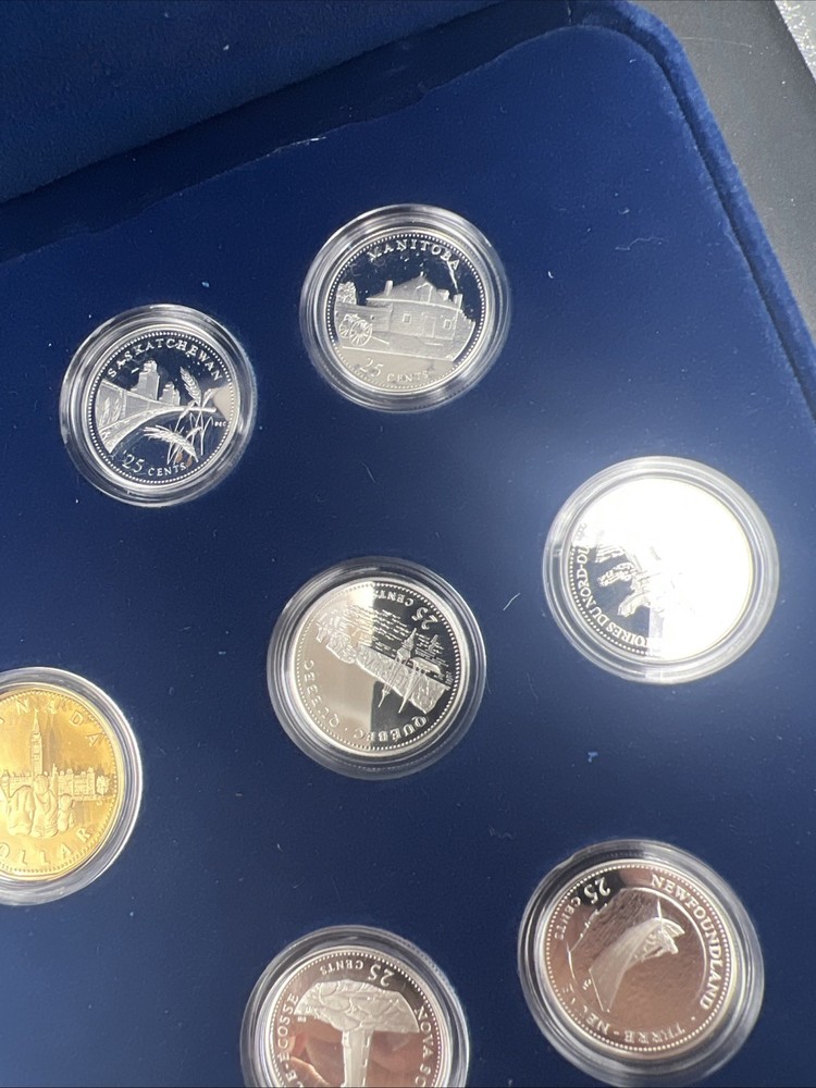Canada Proof 1992 125th Confederation Anniversary Silver Quarters Set #4d