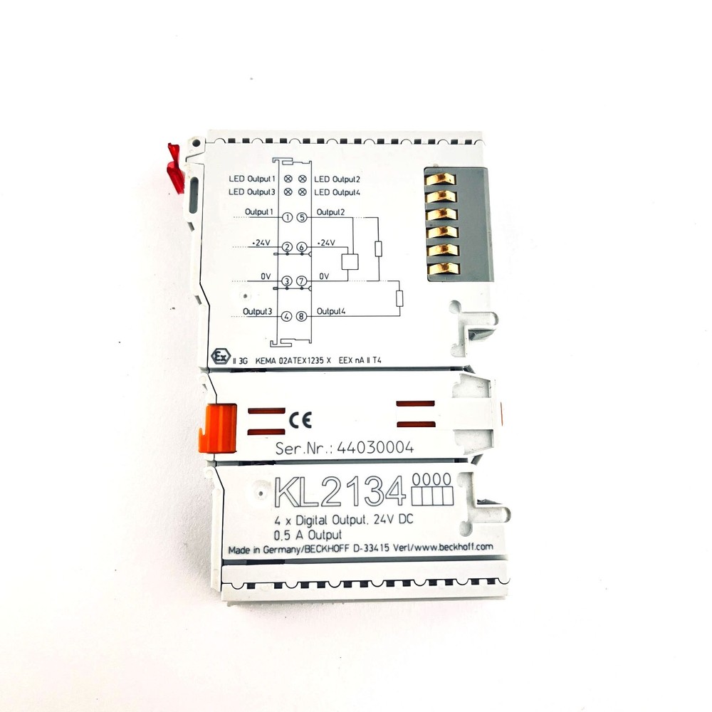 Beckhoff KL2134 Digital Output Module 4-Channel 24 V DC New