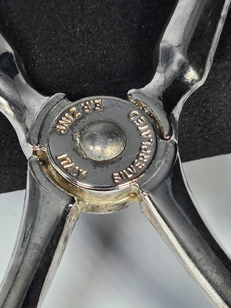 Serving Tongs Buffet/Salad Silver Platted EP Zing Kings Pattern 10.5 inch