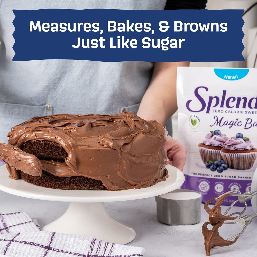 Splenda Magic Baker Zero Sugar Plant Based Baking Blend 16 Ounce Pack