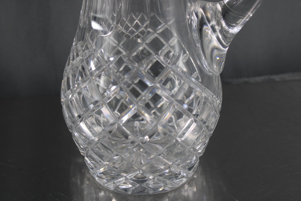 Unmarked Cut Crystal Tall Pitcher 10 1/4"