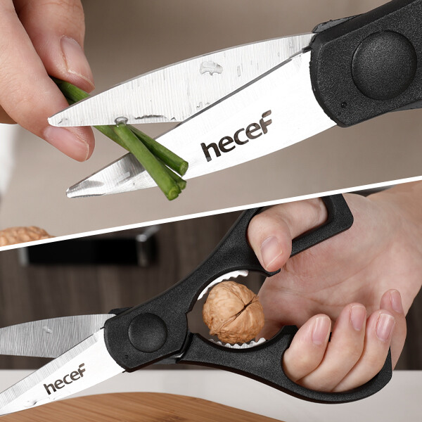 14 PCS Kitchen Knife Block Set High Carbon Stainless Steel Cutlery w/ Sharpener