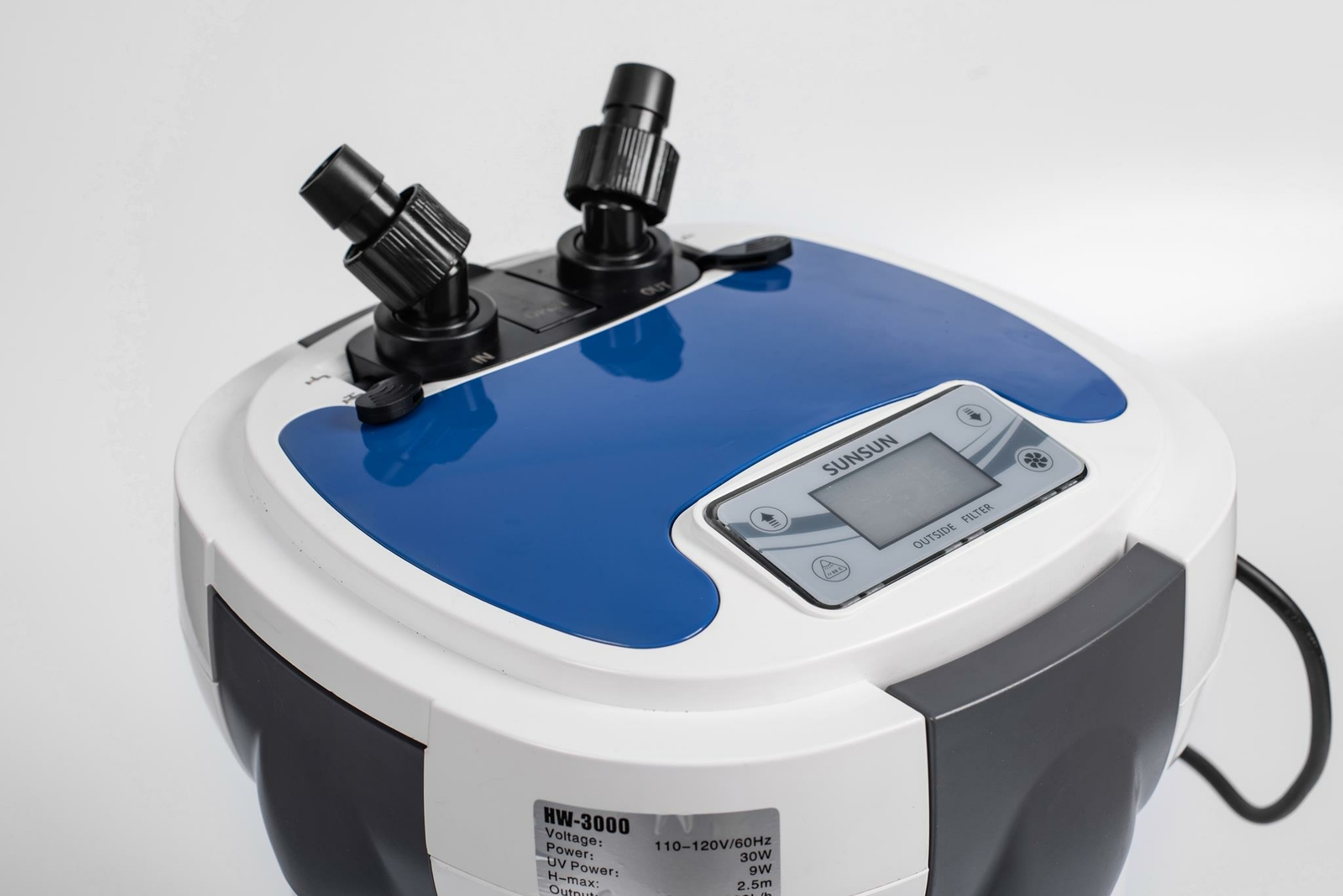 Aquarium External Canister Filter 9W UV Sterilizer SUNSUN HW-3000 793GPH