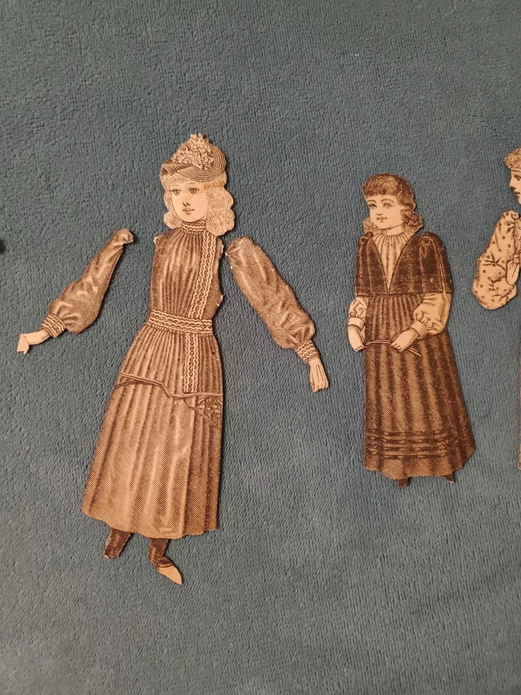 Victorian Paper Dolls Newspaper Cut Out