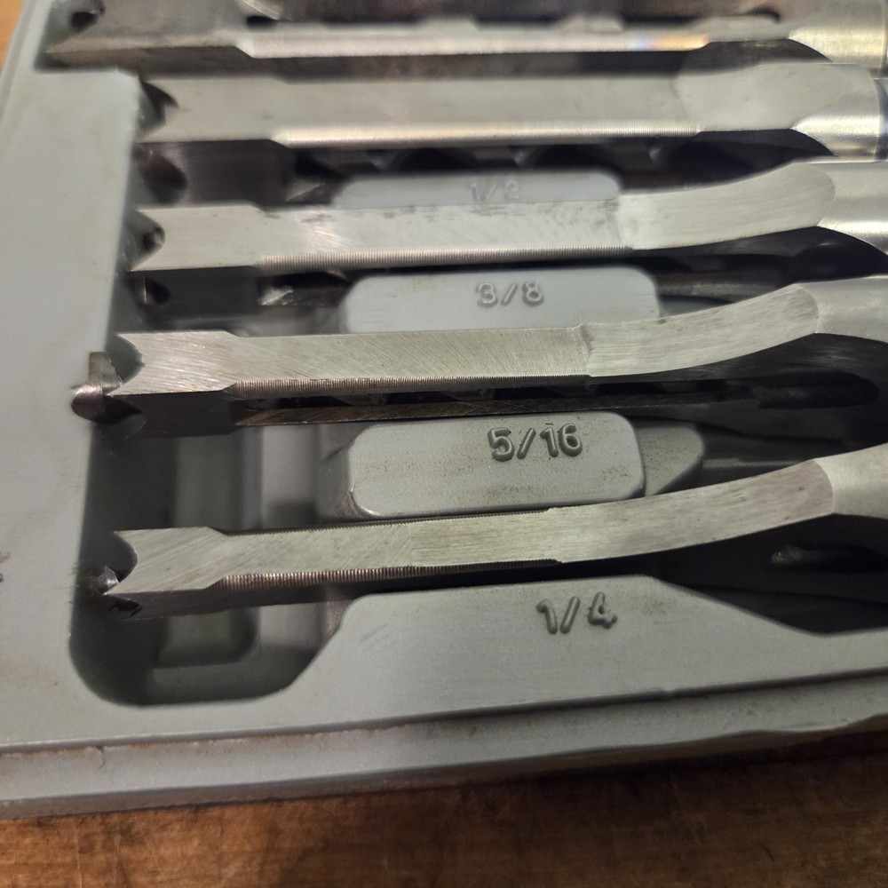 Vintage Vulcan 5pc. Titanium Mortising Bit & Chisel Set