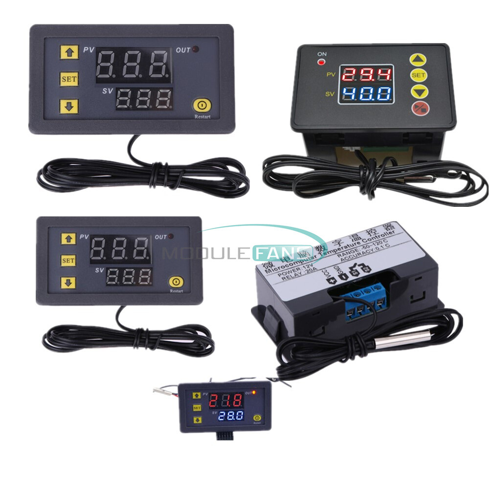 12V/24V/110-220V W3230/W2310 Digital Temperature Controller Sensor Control Relay