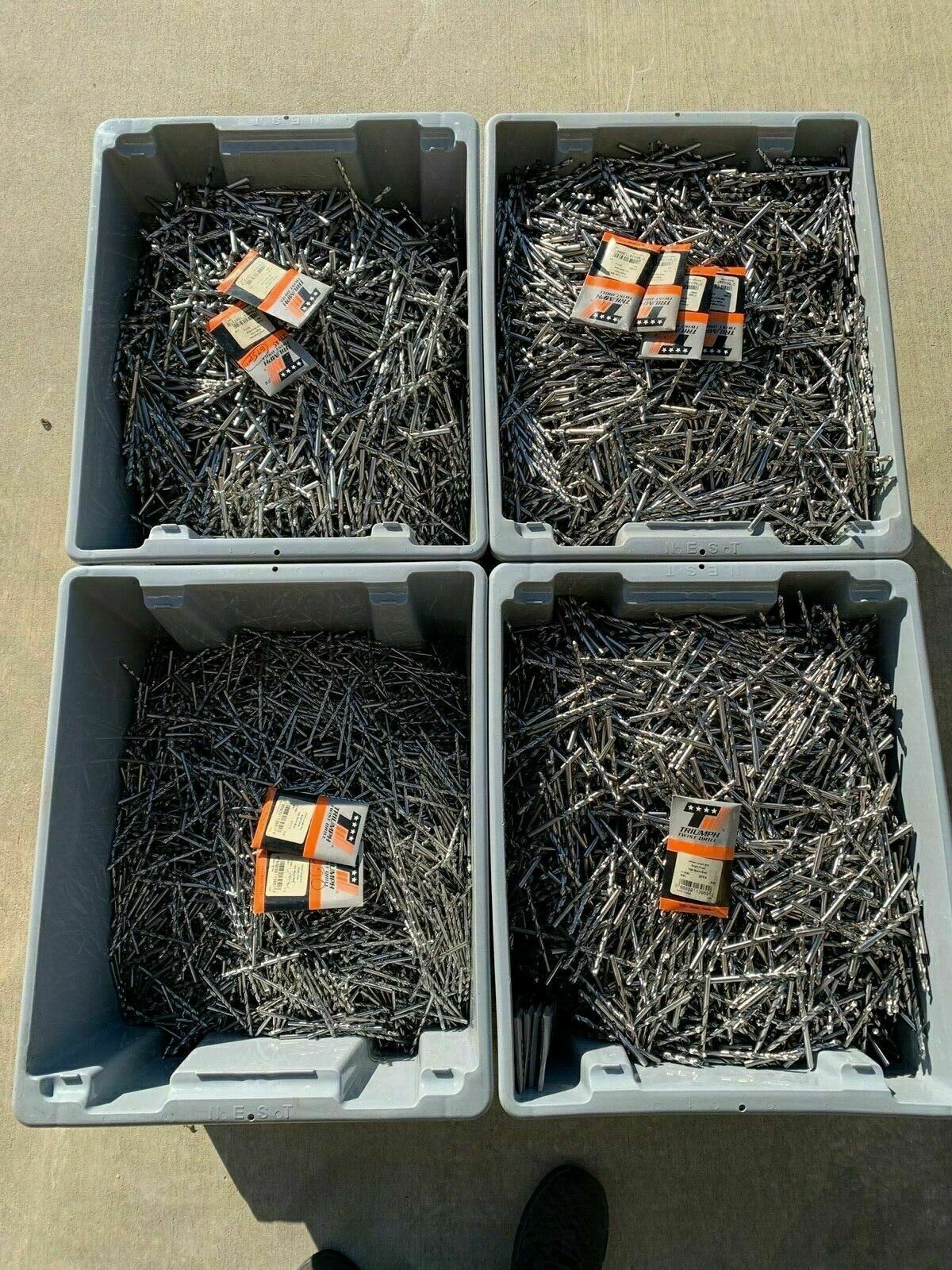 6PCS Triumph Twist Drill Bit 7.2mm 9/32" Bright Finish Jobber High Speed USA